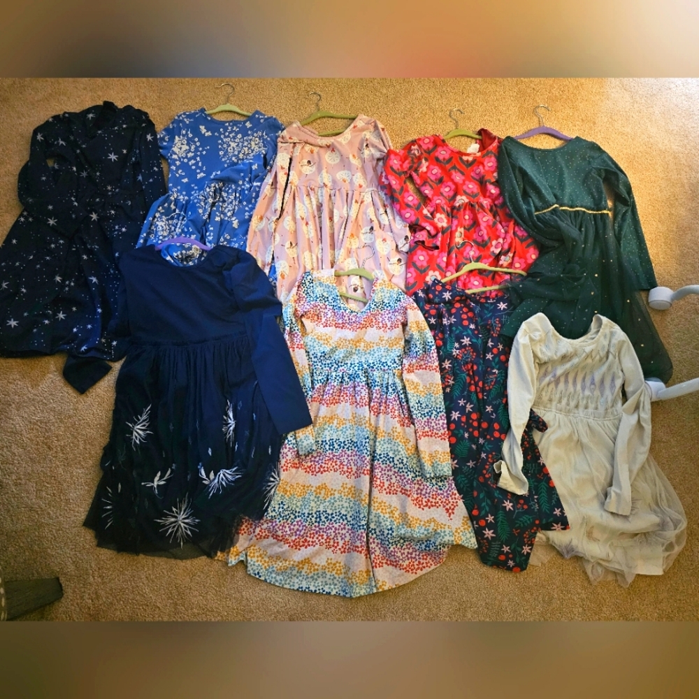Lot of 9 Hanna Andersson dresses size 10